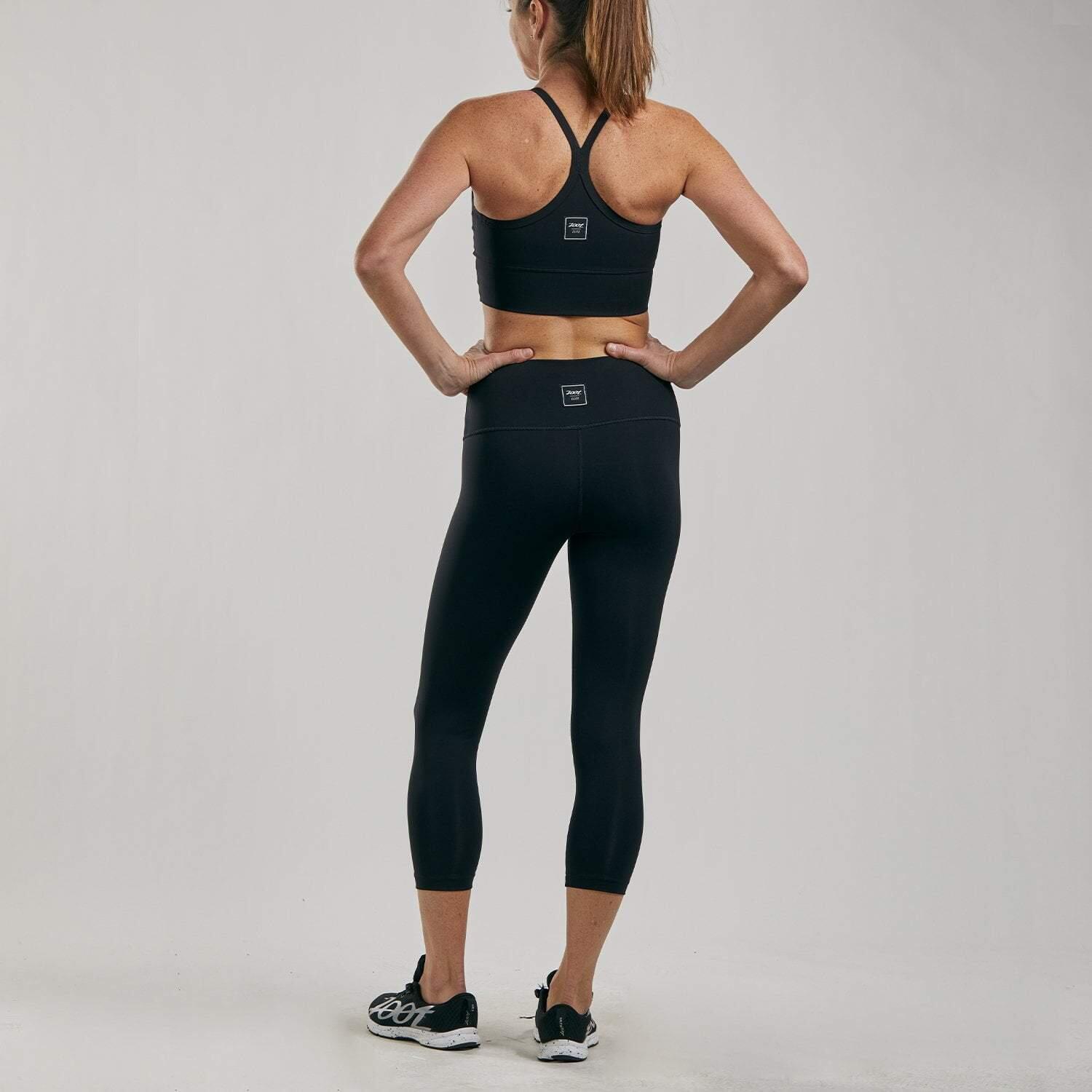 ZOOT Pantalones de running Capri para mujer - Elite M, BLACK, BLACK, M (Z200- 2/7