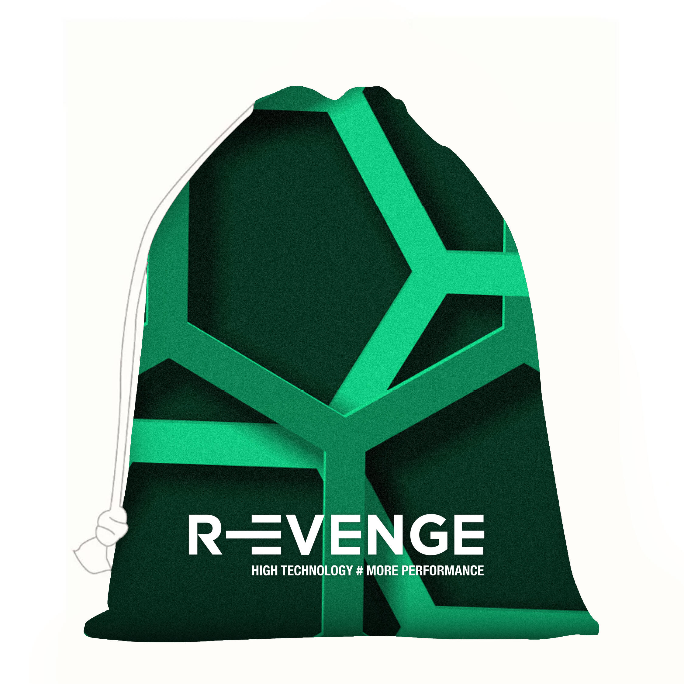Technické jednodílné dámské plavky do bazénu Revolution Exagon Green 4/4
