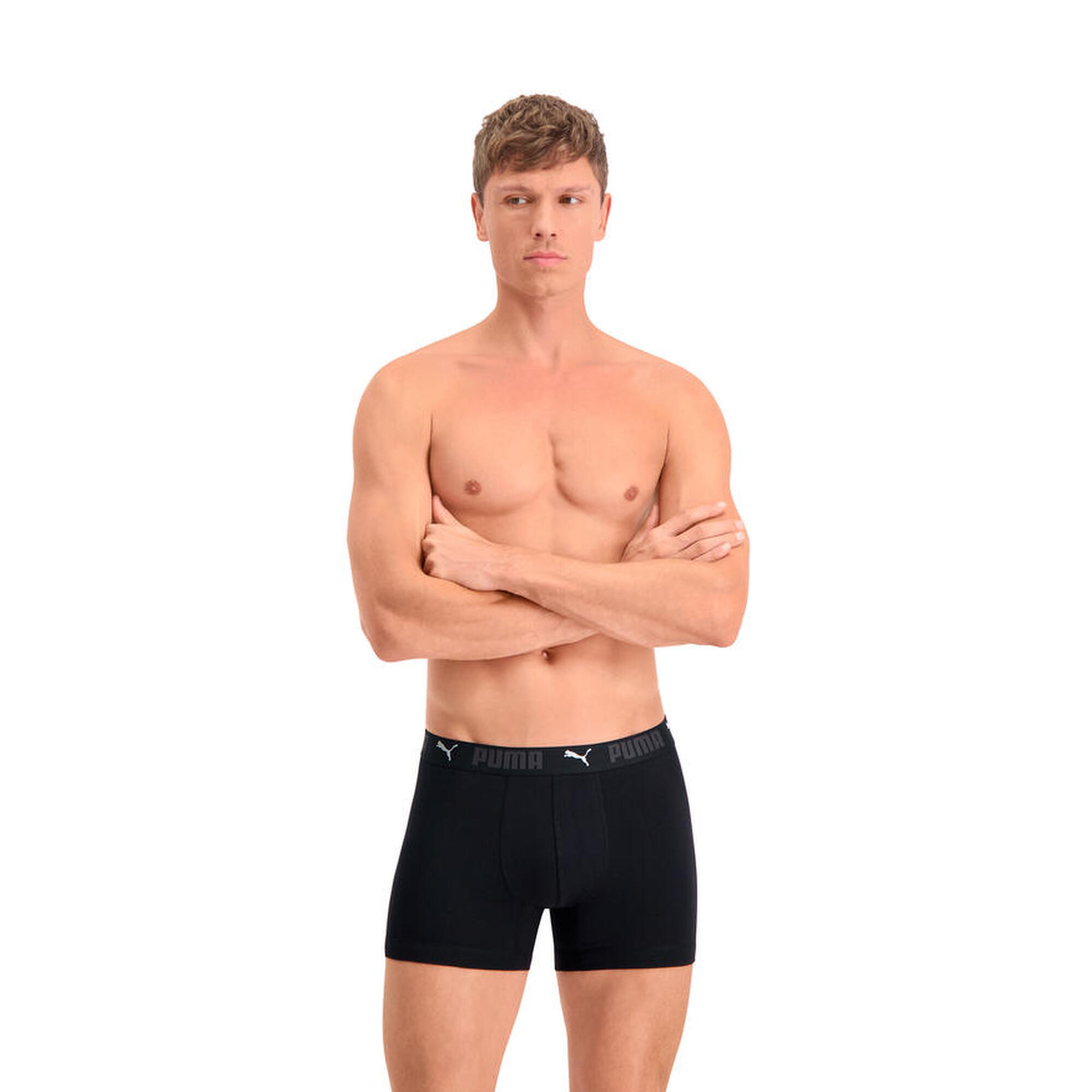 Puma Sport Boxershorts Katoen 6-pack Zwart 2/6