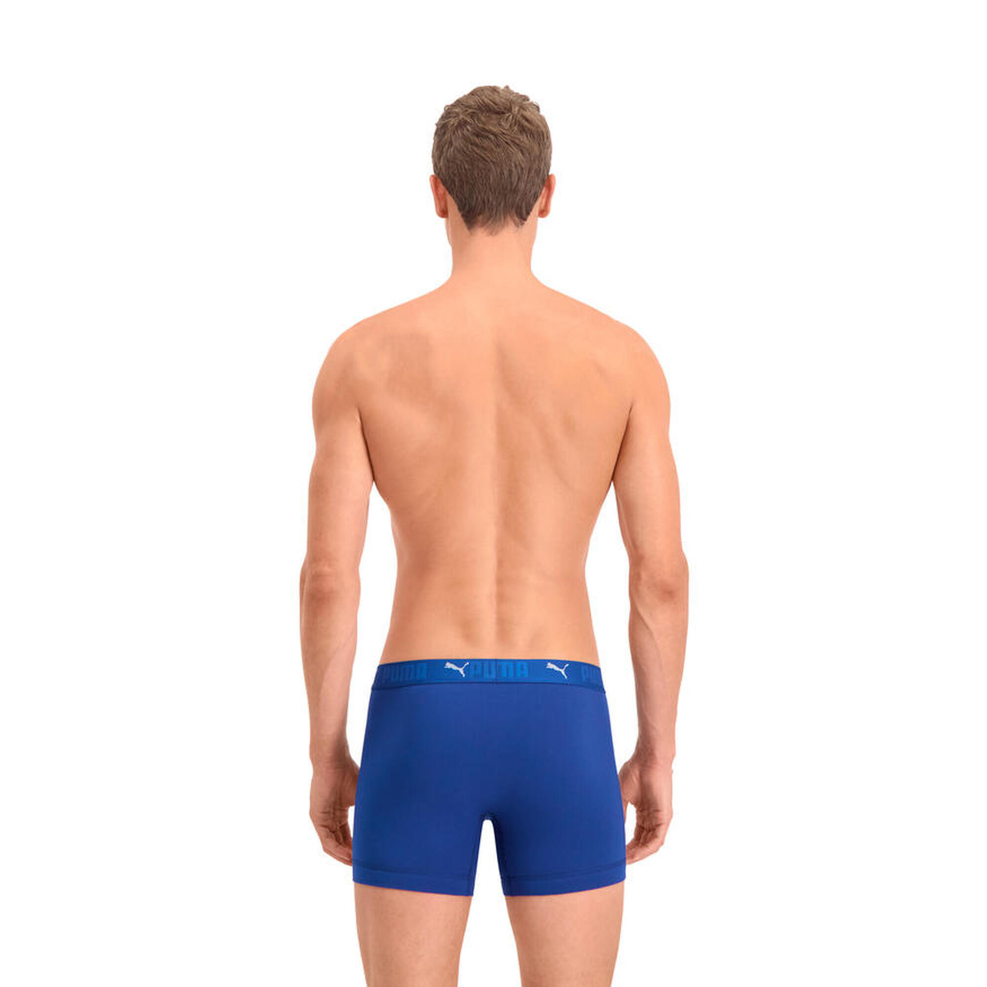 Puma Sportowe bokserki bawełniane, 6 szt. Niebieskie 4/7