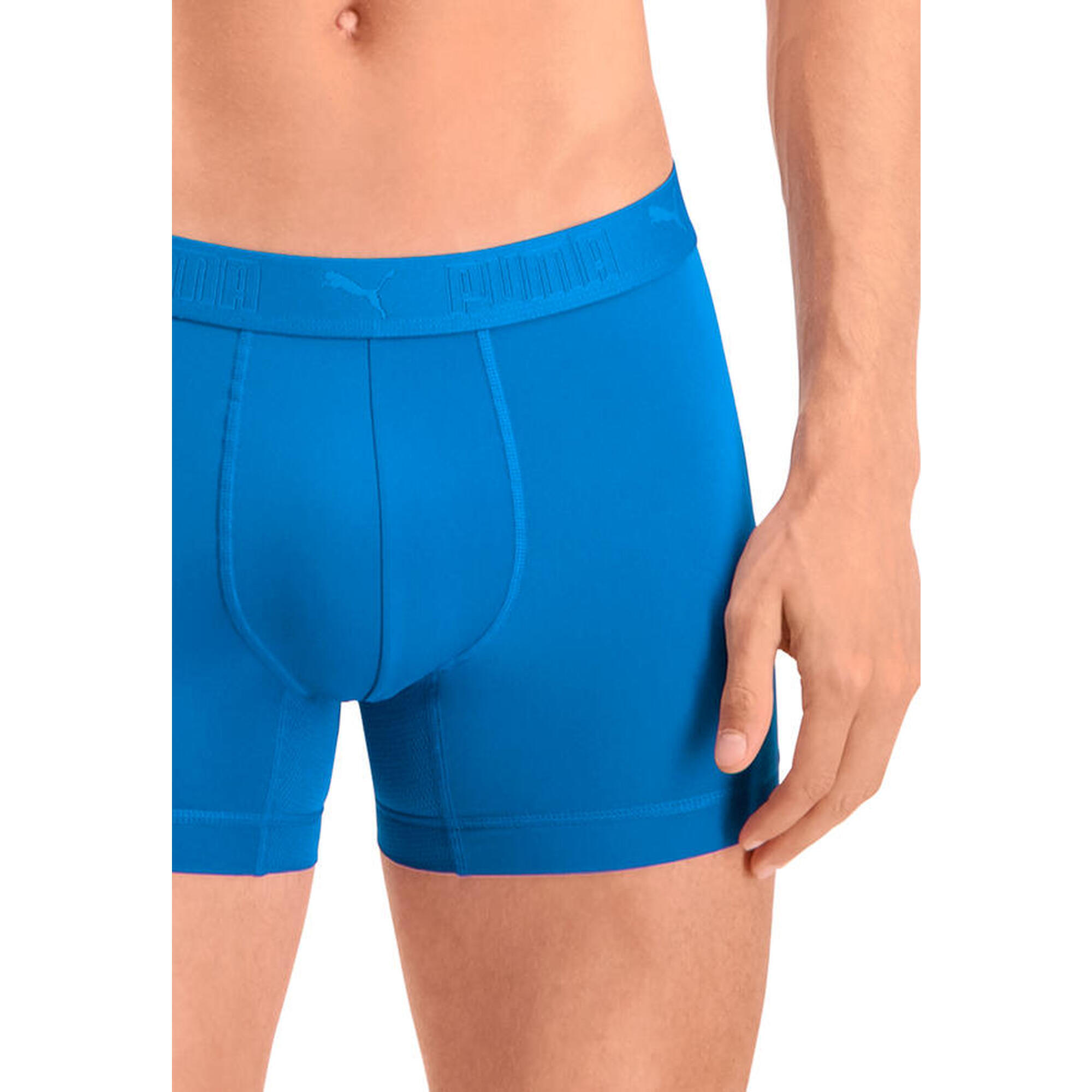 Boxer sport en microfibre pour homme PUMA Bleu lot de 2 PUMA Decathlon