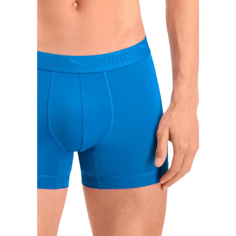 Puma Sportowe bokserki z mikrofibry, 6 szt. Niebieskie