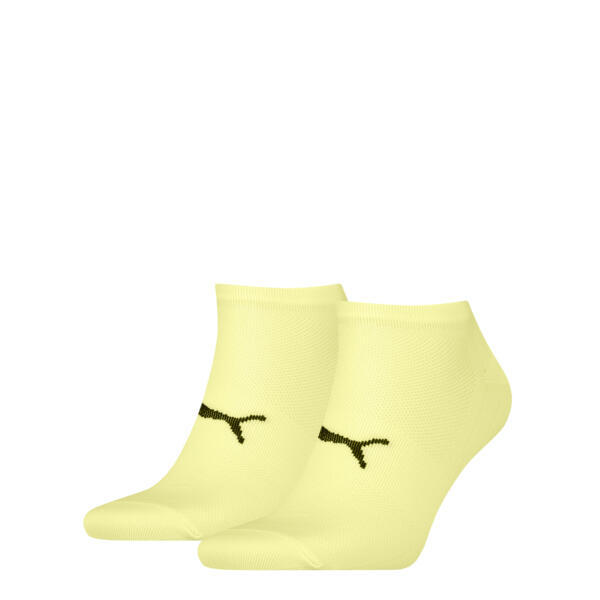 Socquettes de sport unisexes légères Jaune PUMA (lot de 2 paires)