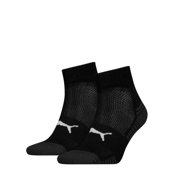 Chaussettes basses de sport matelass es Noir PUMA lot de 2 paires