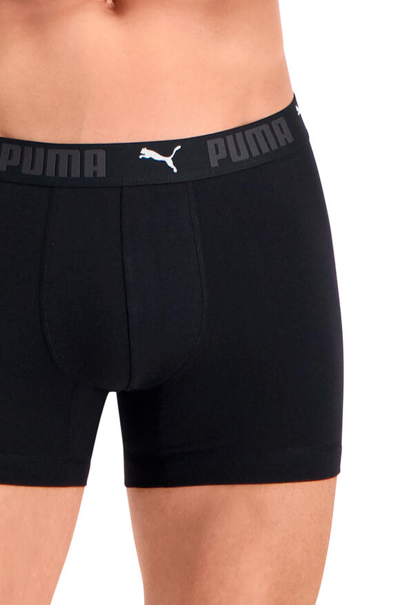 PUMA Sport Baumwoll-Herren-Boxershorts 2er-Pack Schwarz 5/7