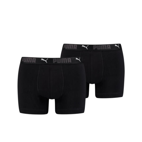 Boxer sport en coton pour hommes PUMA Noir (lot de 2)