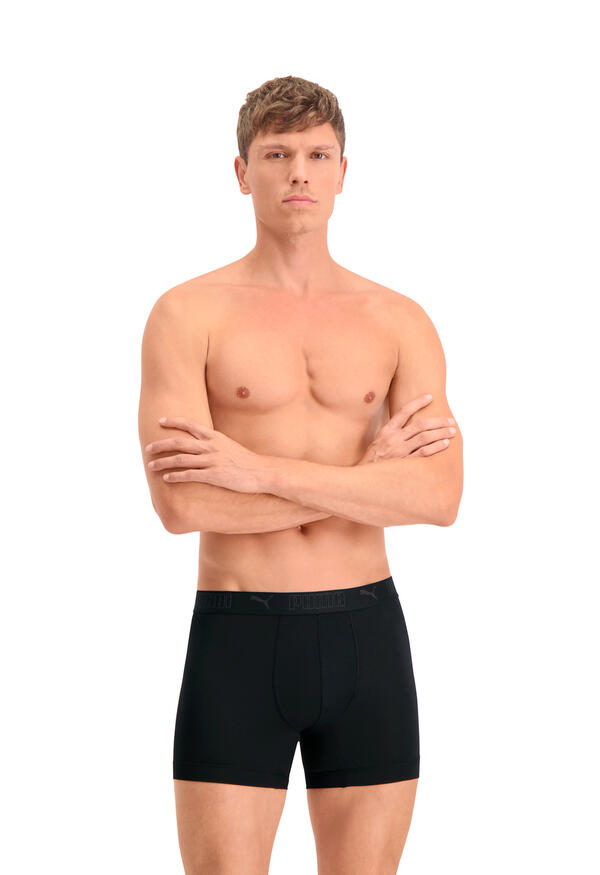 Puma Sport Boxershorts Microfiber 6-pack Zwart 3/5