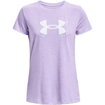 Dames tech twist grafisch tshirt met korte mouwen (violet)