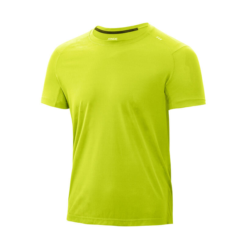 FM5125 Men's Ultralight Quick Drying Short-sleeve Sports T-Shirt - Yellow