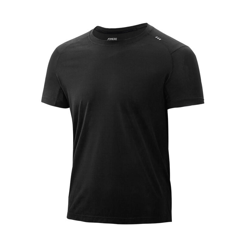 FM5125 Men's Ultralight Quick Drying Short-sleeve Sports T-Shirt - Black