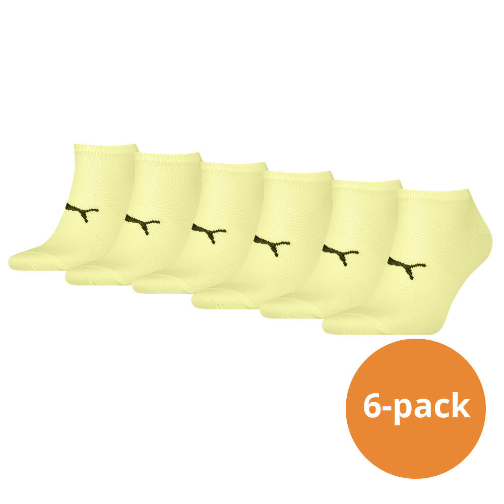 PUMA Puma Sport Sneakersokken Light 6-pack Geel