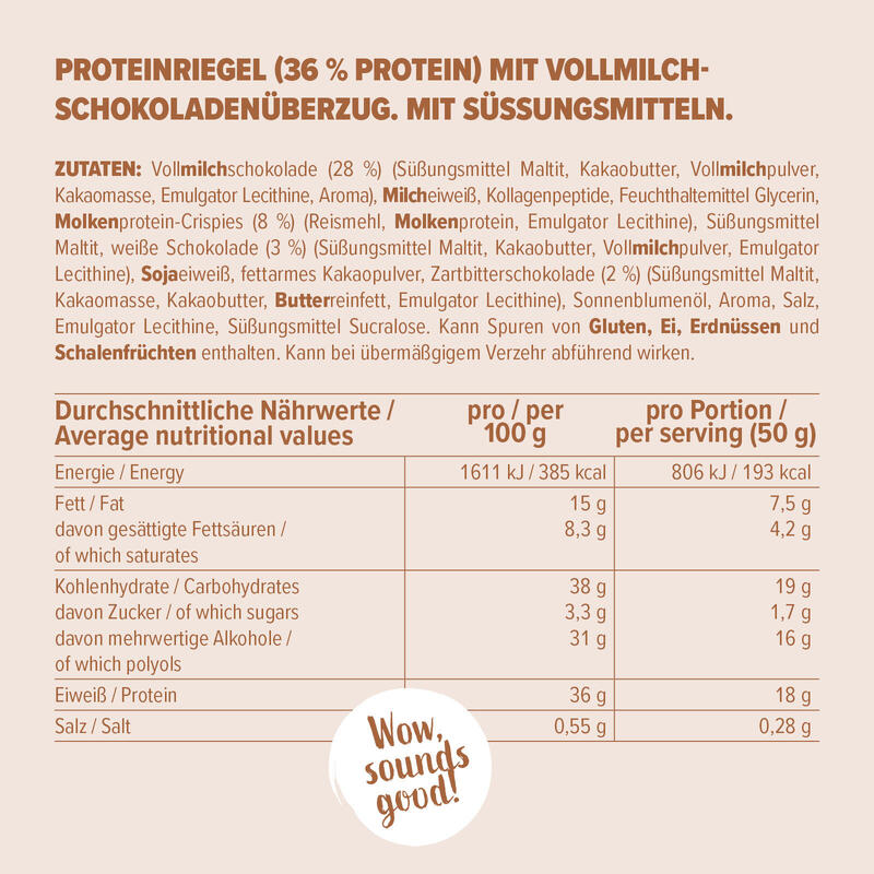 Superbar Eiweißriegel, 36% Protein, low sugar, White Chocolate Jelly, 50 g