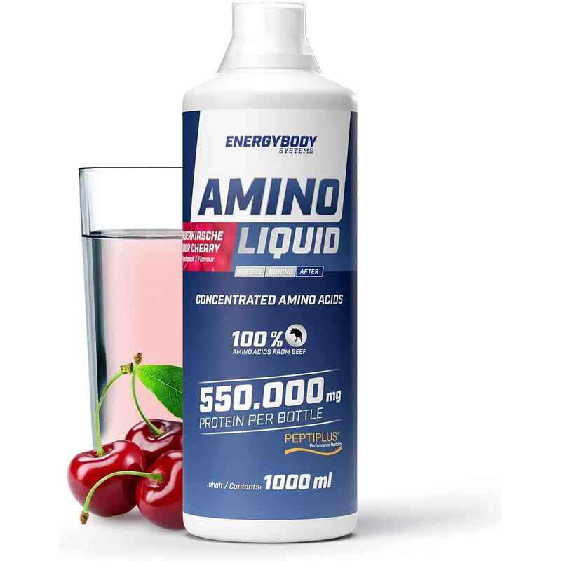 Amino Liquid 550.000 mg Sauerkirsch, 1 Liter