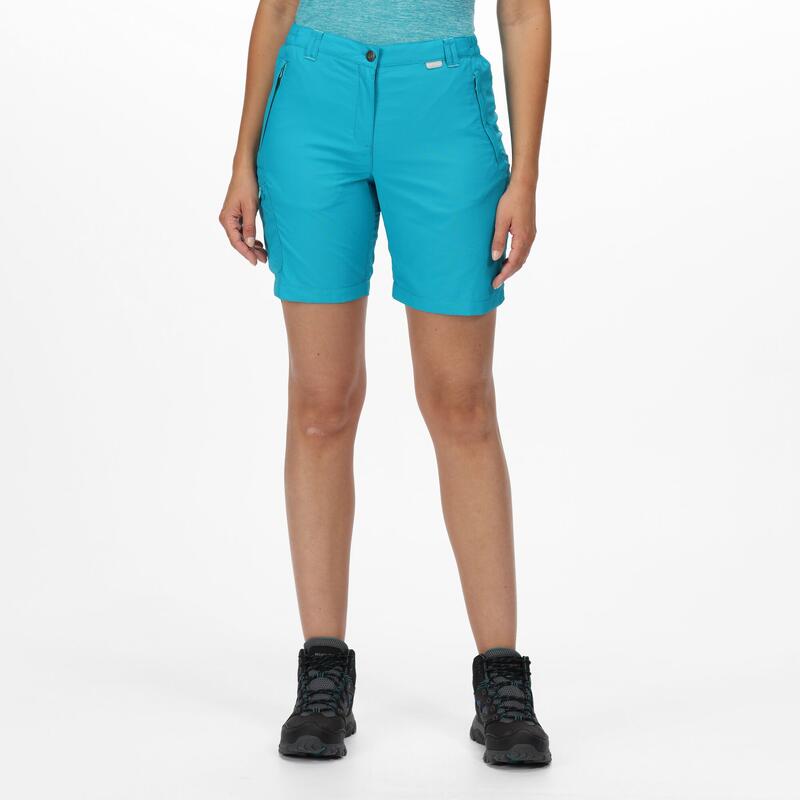 Chaska II Short de randonnée pour femme - Turquoise moyen