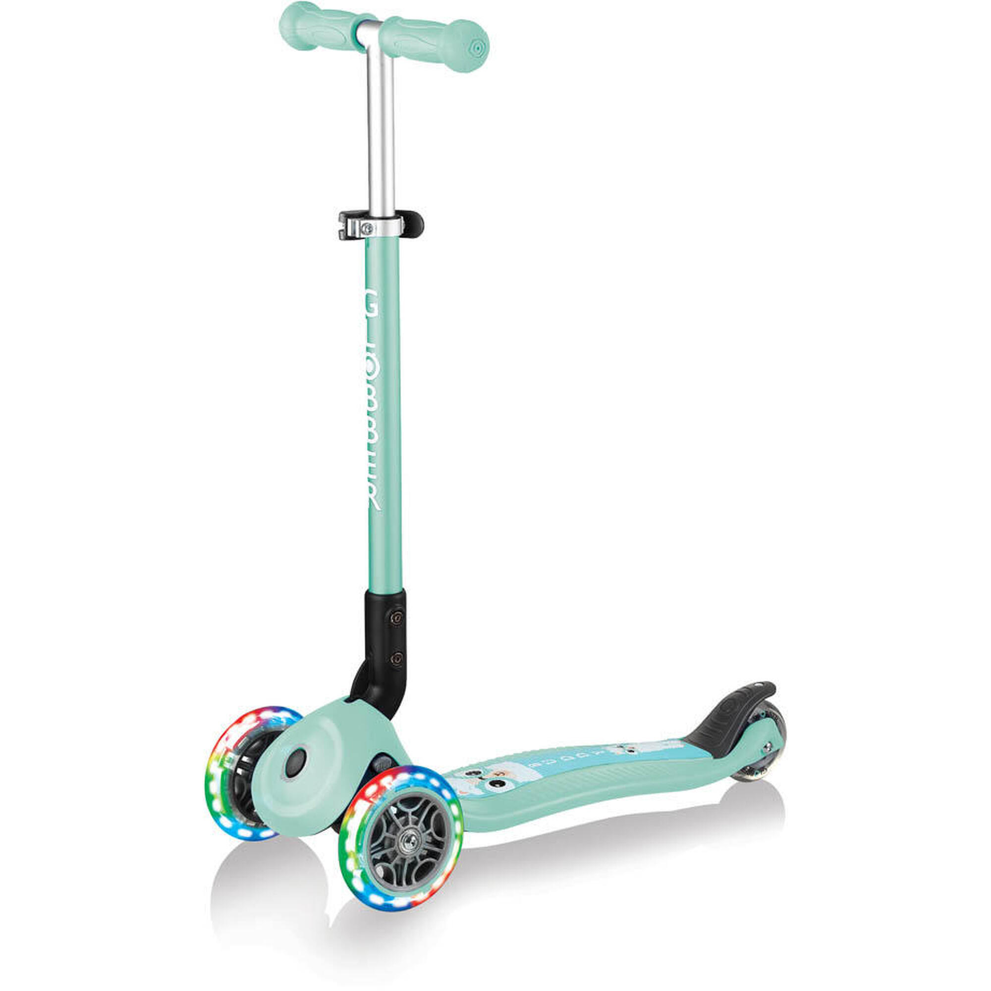 GLOBBER Scooter Mini Scooter  Primo Foldable Fantasy Lights  Mint buddy