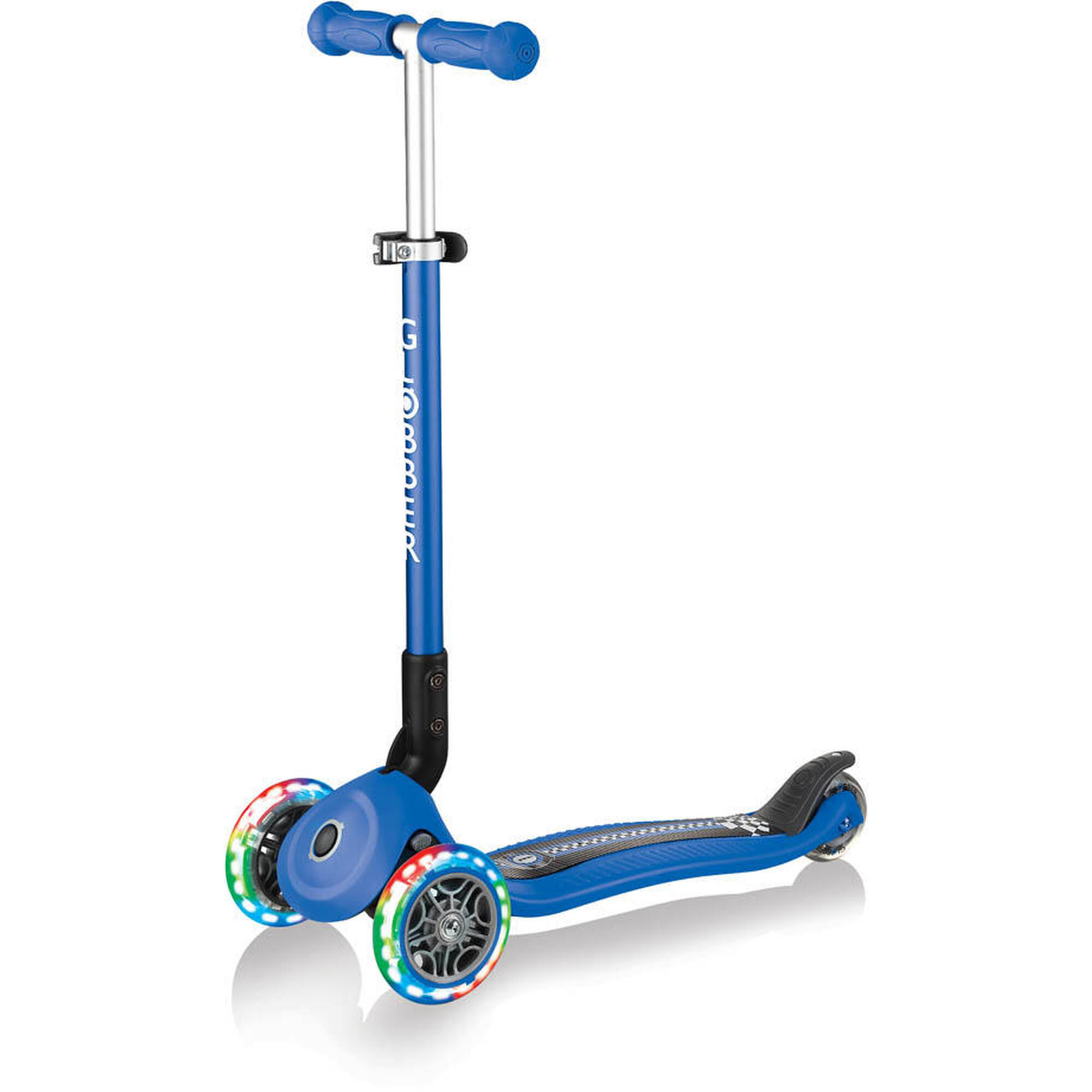 Mini t Scooter Primo Pieghevole Luci Fantasia Blu