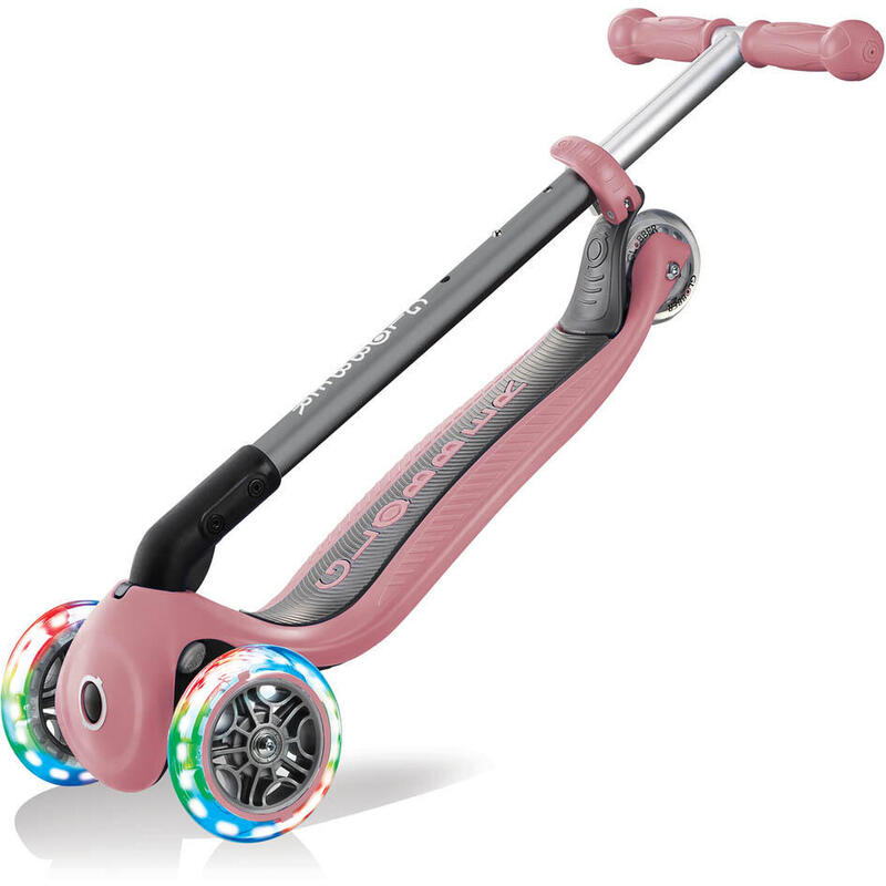 Globber | Primo Foldable Lights | Anodized T-Bar | Pastel pink