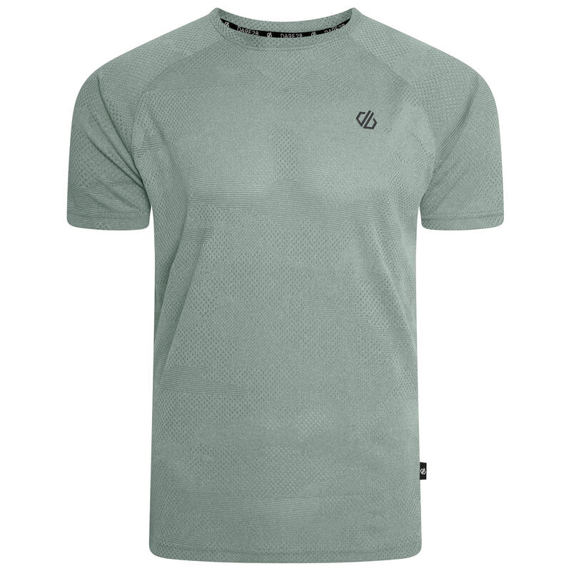 Potential Fitness-T-shirt met korte mouwen voor heren - Vaalgroen