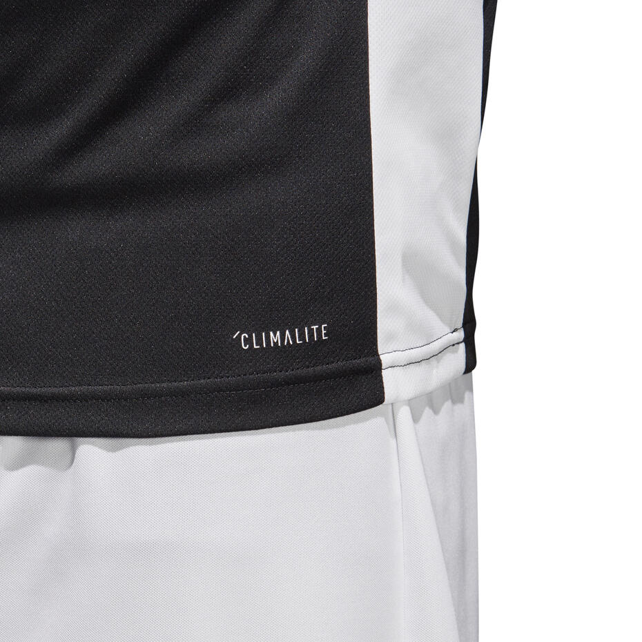 Adidas Italië 18 Korte Mouwen Kindertruitje - Zwart/Wit 3/6