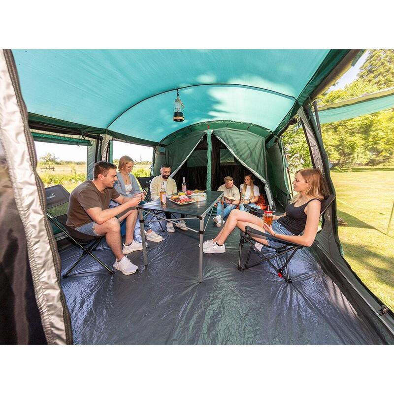 Familietent Tunneltent Montana 8 – Campingtent – 8 personen - 3 Slaapcabines