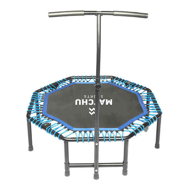 Trampolin Fitness PRO - Jumping Fitness - Mini Trampolin - schwarz/blau