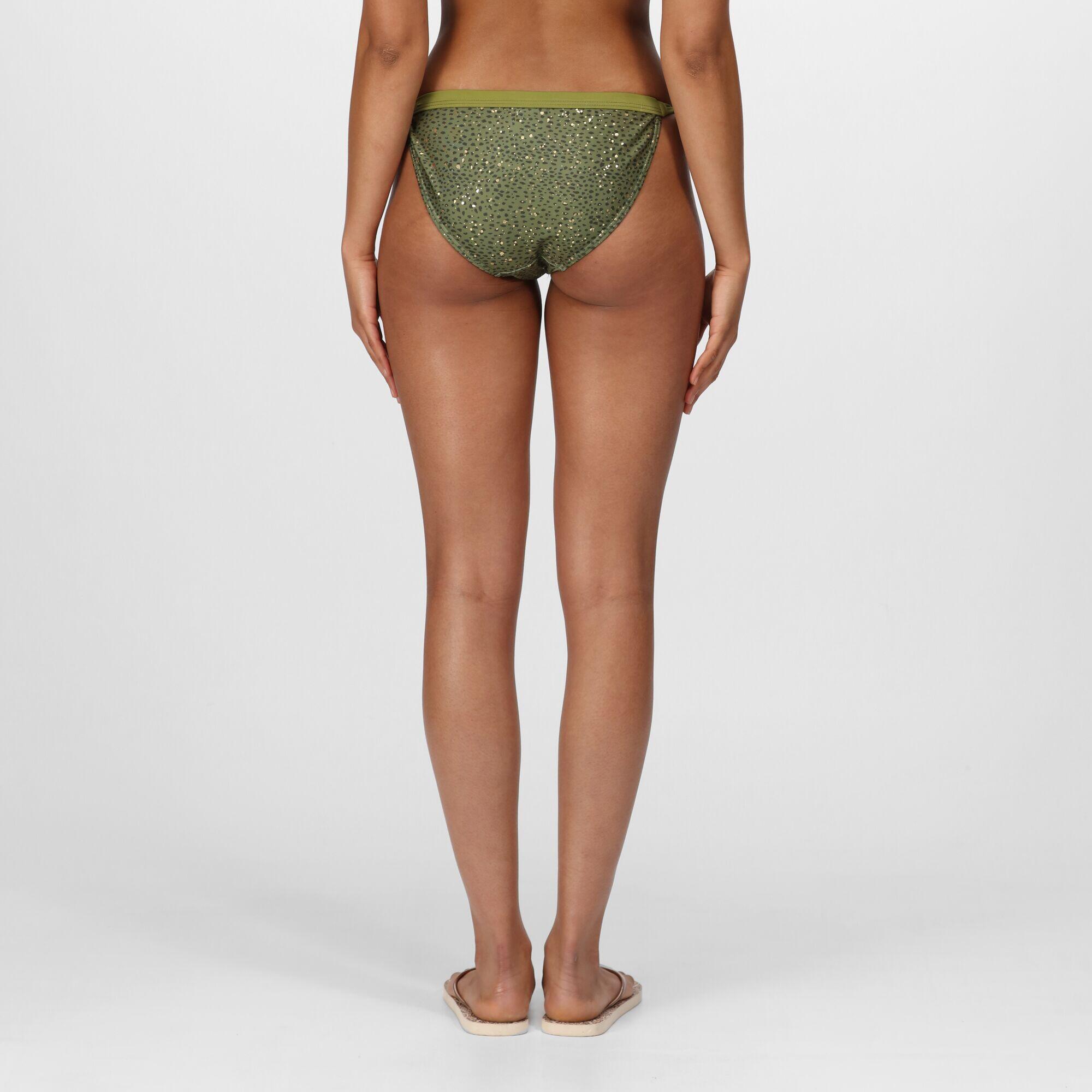 Flavia Women's Swim Bikini Bottoms - Green Fields 2/5