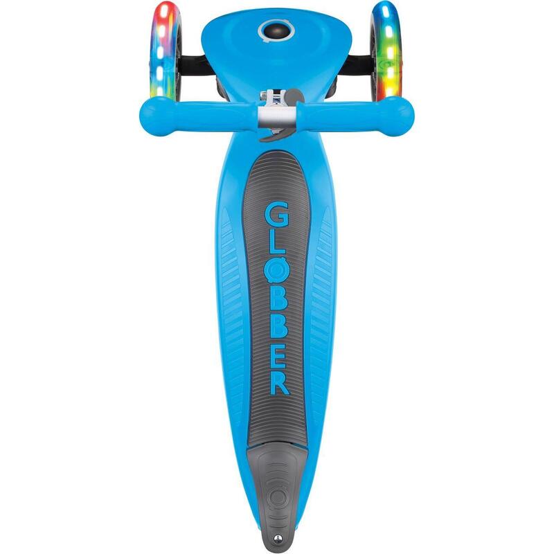 Trottinette PRIMO FOLDABLE LIGHTS 3 roues lumineuses, pliable - Bleu ciel