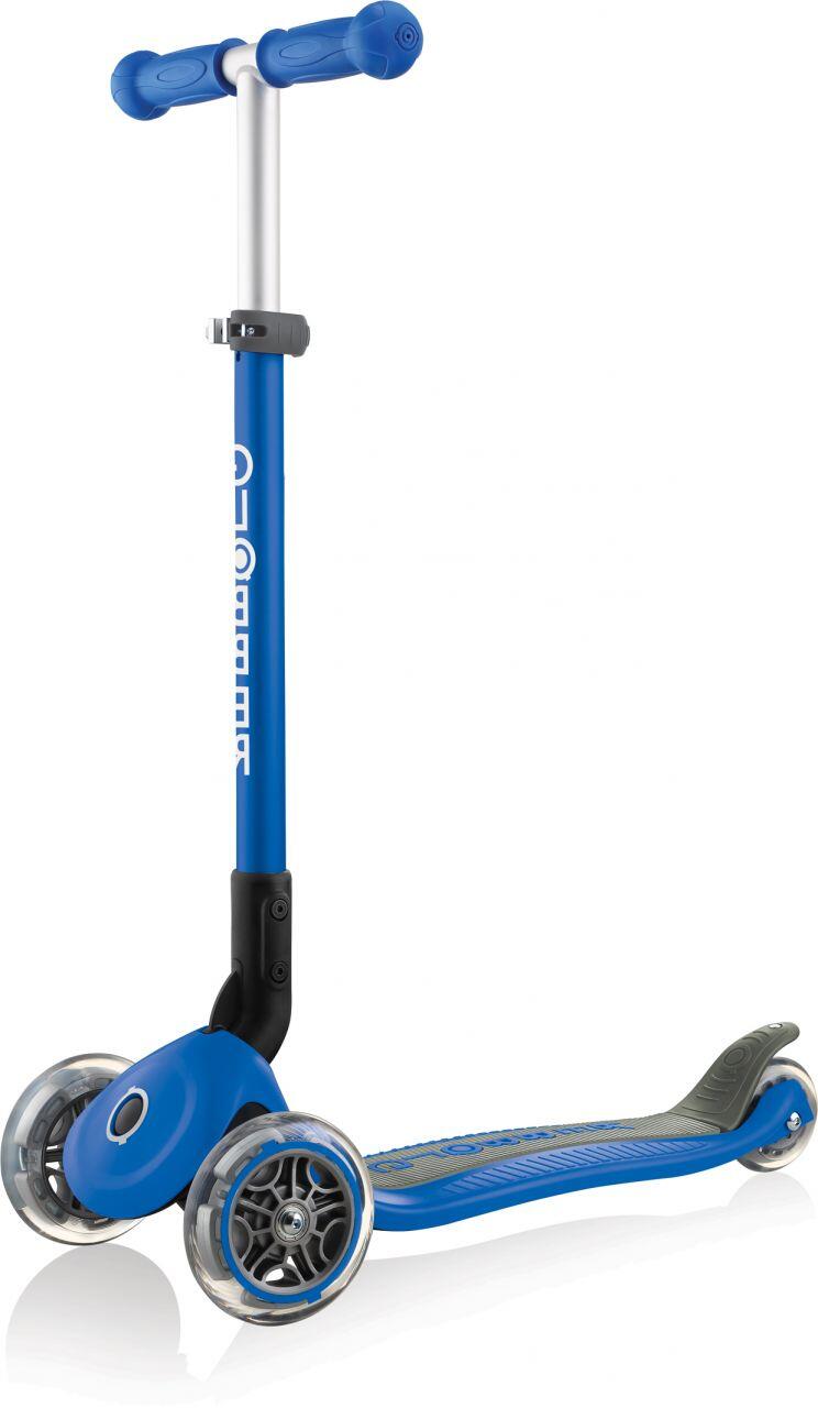GLOBBER Scooter Mini Scooter  Primo Foldable  Anodized T-Bar  Marineblau