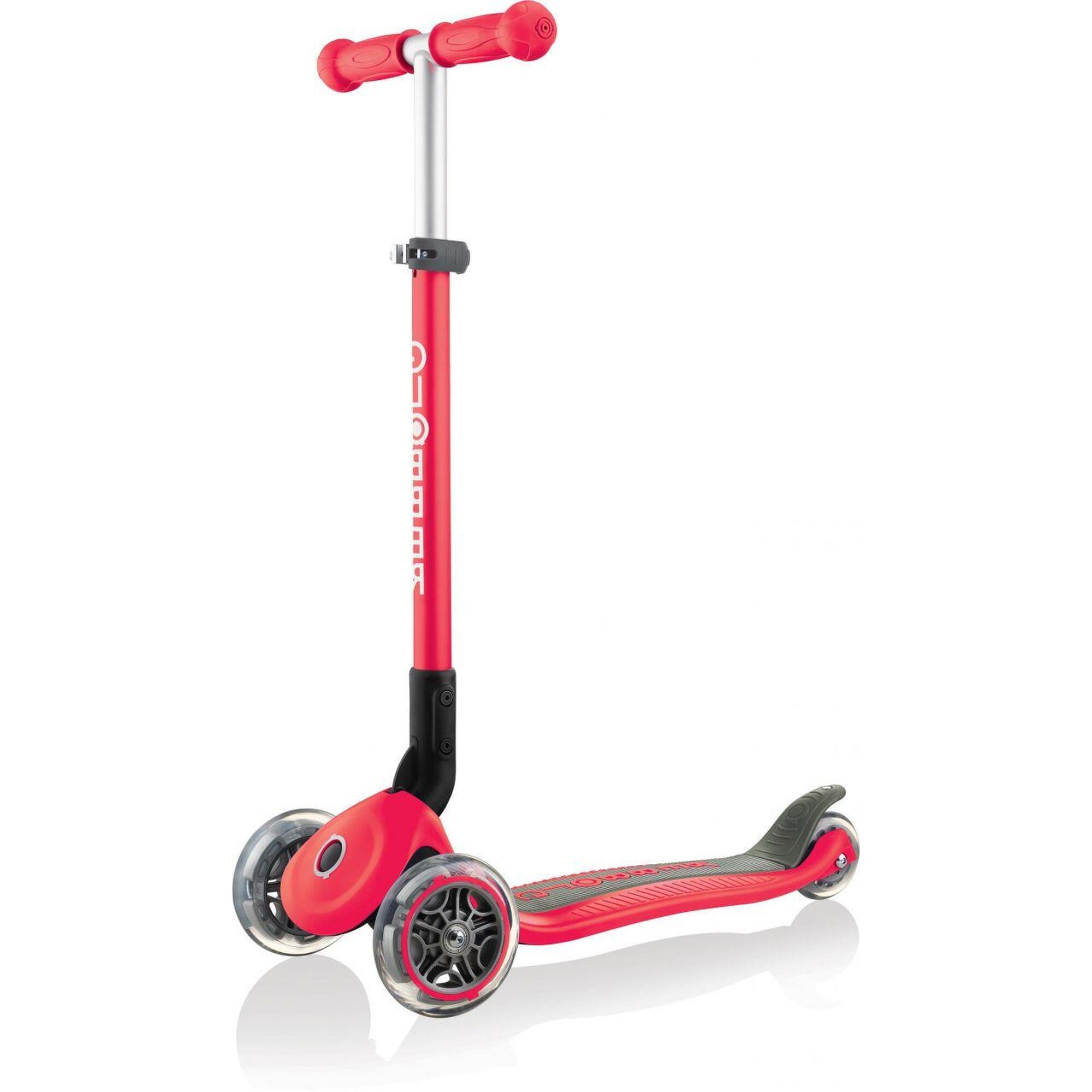 Mini t Scooter Primo pieghevole anodizzato T-Bar Rosso