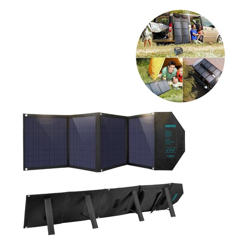 Panel solarny turystyczny kempingowy  Choetech ladowarka słoneczna 80W Typ C QC