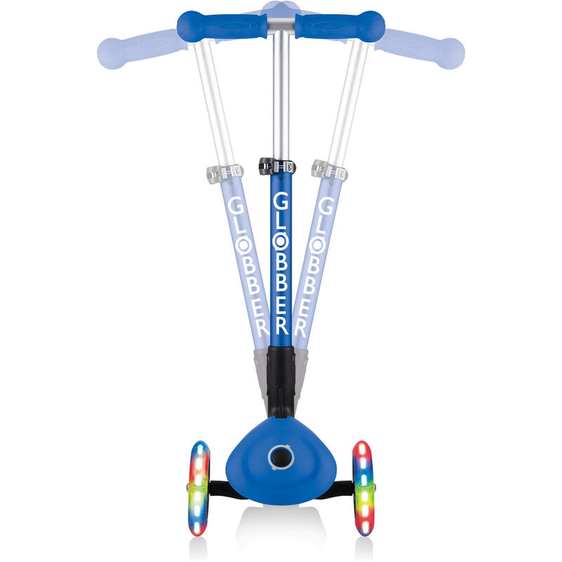 Trotineta Globber Junior pliabila cu lumini culoare albastra