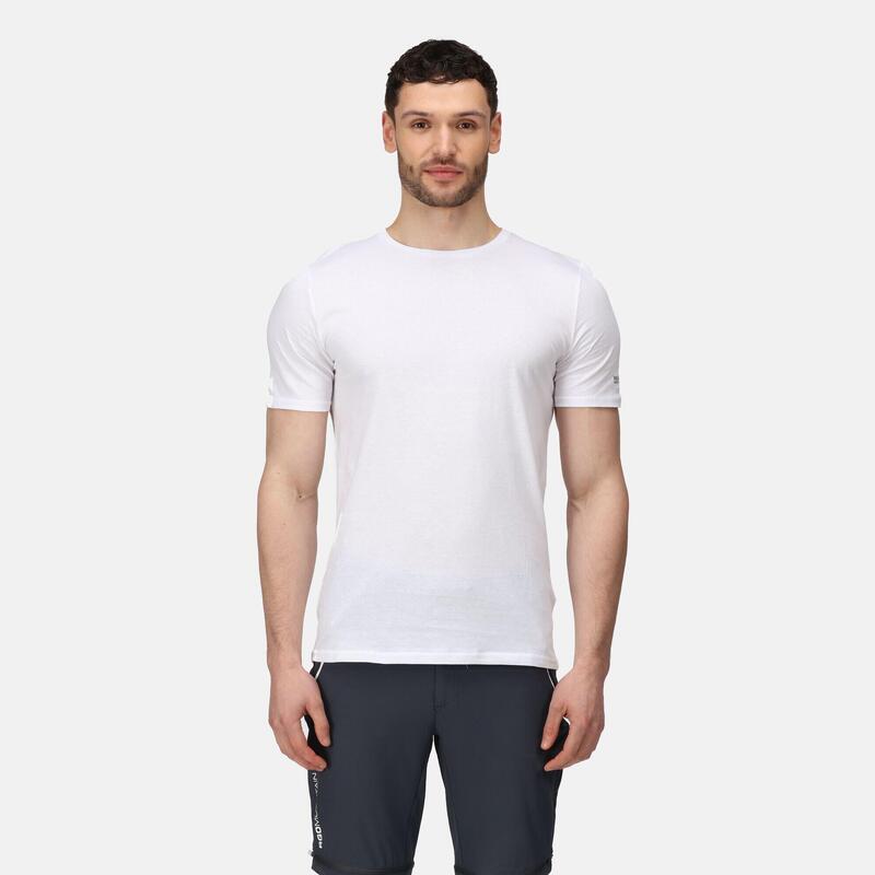 Tait wandel-T-shirt met korte mouwen voor heren - Wit