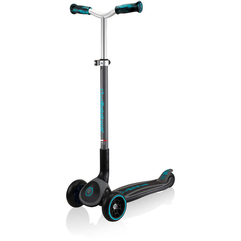 Trottinette MASTER PRIME 3 roues pliable - Noir-Bleu canard