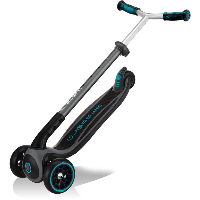 Trottinette MASTER PRIME 3 roues pliable - Noir-Bleu canard
