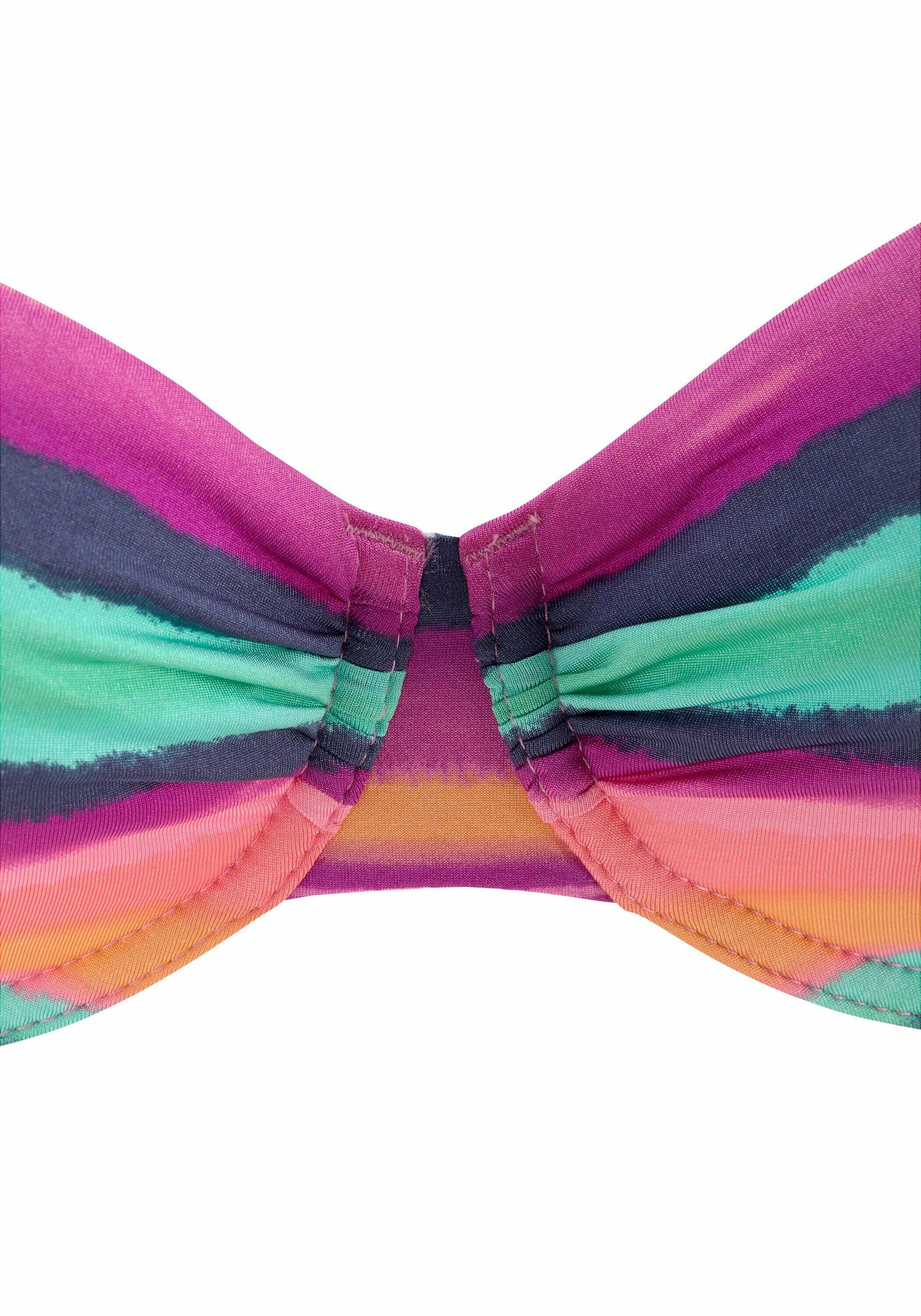 Damen LASCANA Bügel-Bikini-Top »Rainbow« 3/5