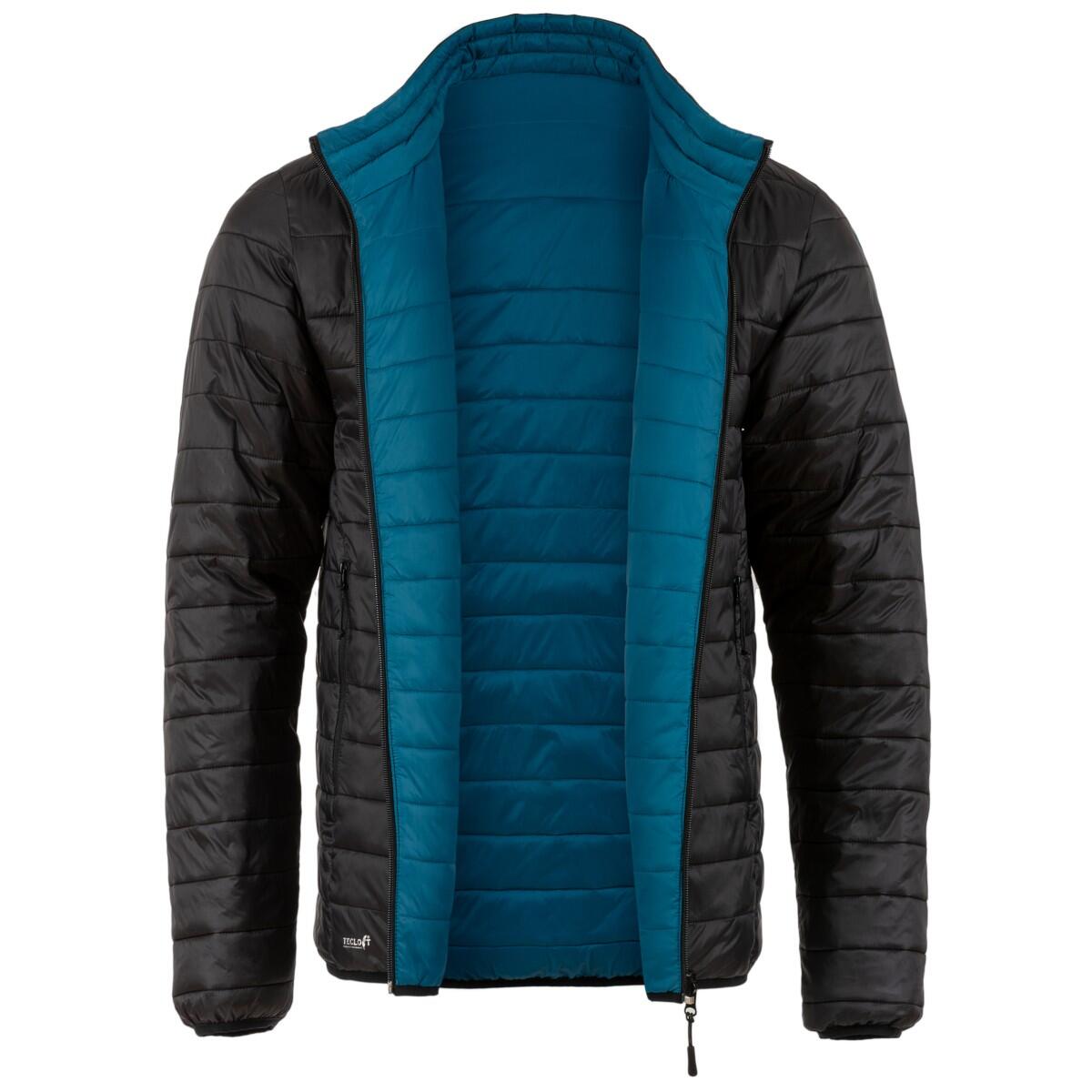 Giacca reversibile da uomo Coll con imbottitura in Tecloft - Nero/Petrolio 1/7
