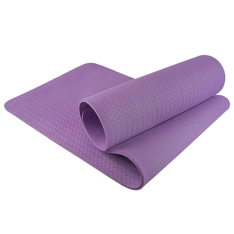 Tapis de yoga yogamat met draagriem 6 mm dik fitnessmat