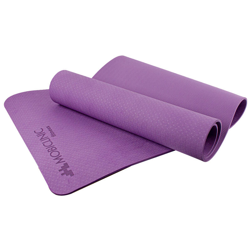 yogamat met draagriem 6 mm dik fitnessmat