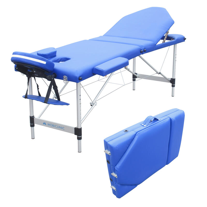 Inklapbare aluminium massagetafel CA-01 Plus hoofdsteun