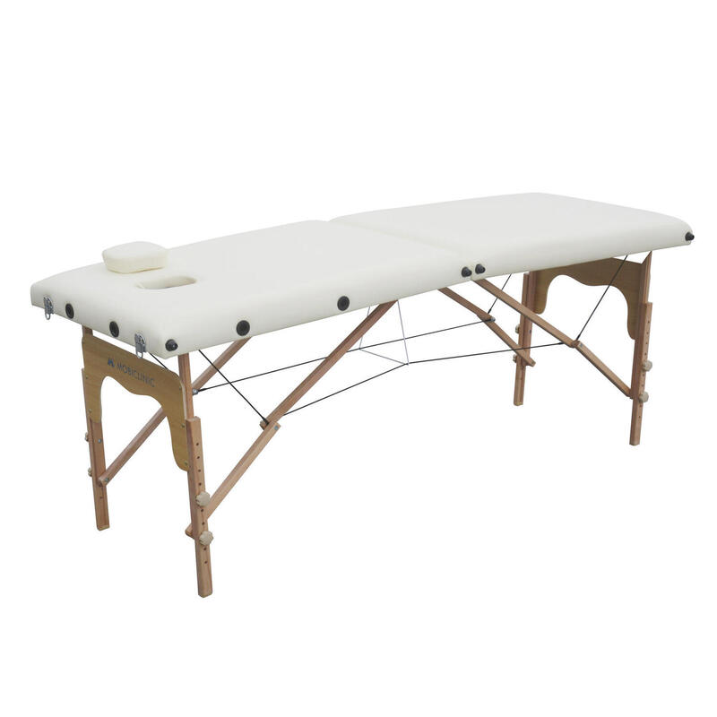 Table de Massage Pliante Portable Bois avec réglable Système de Verrouillage