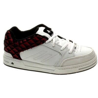 EMERICA Heritic 3 Youth White/Black/Red Shoe