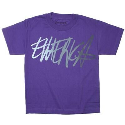 EMERICA Super Sharpie Purple Youth S/S T-Shirt