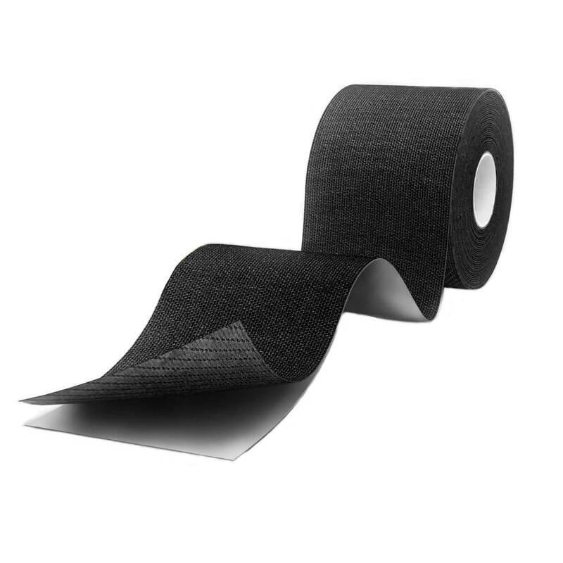 Banda kinesiologica culoare Negru, 2,5cm x 5m