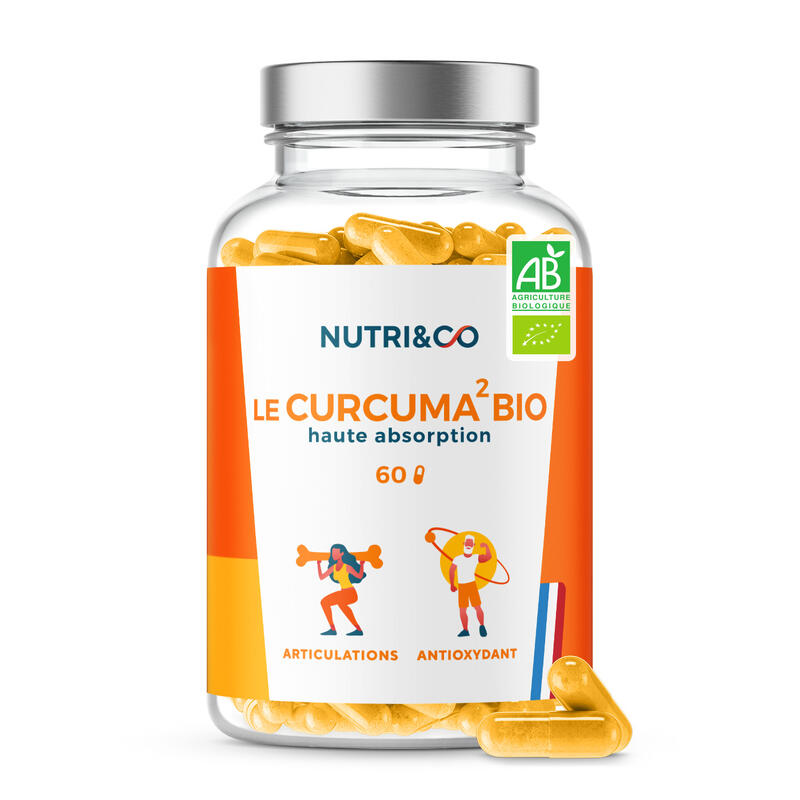 Curcuma Bio Breveté Haute Absorption - Confort Articulaire - 60 gélules