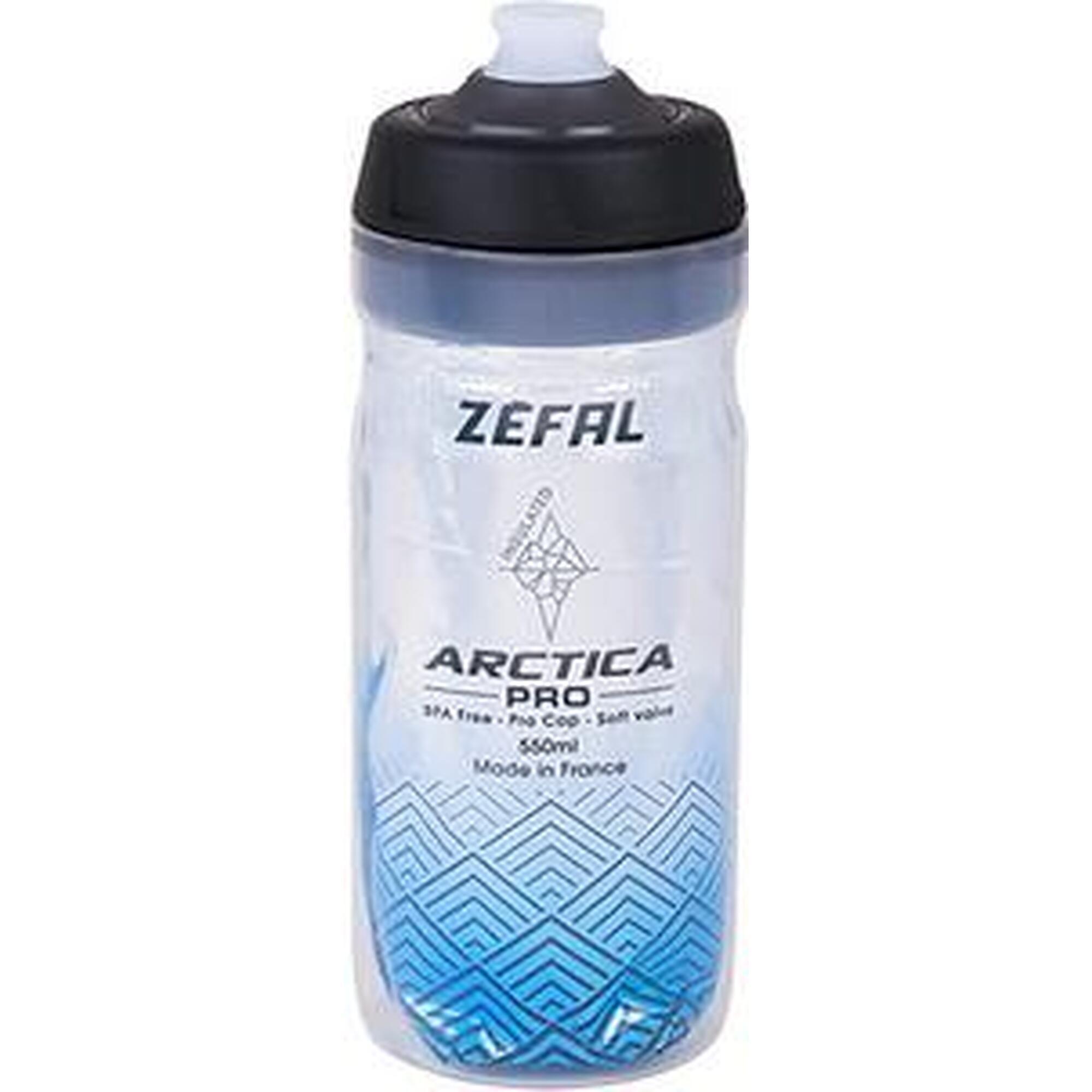 Zefal Trinkflasche Arctica Pro 55 550ml, silber/blau
