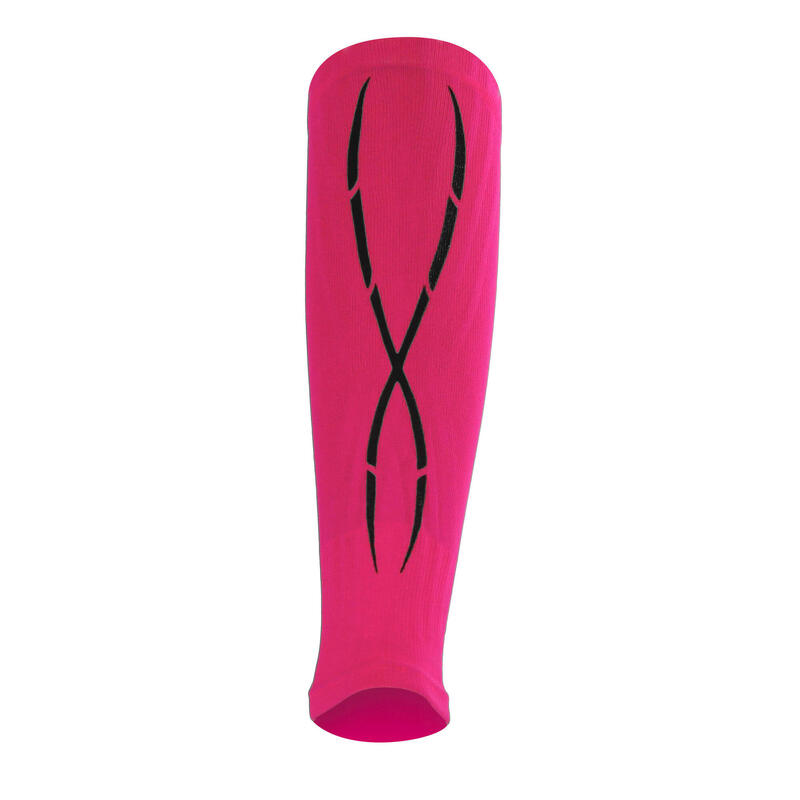 Erwachsene Wadenbandage Kompressionsärmel Laufschutzband fuchsia