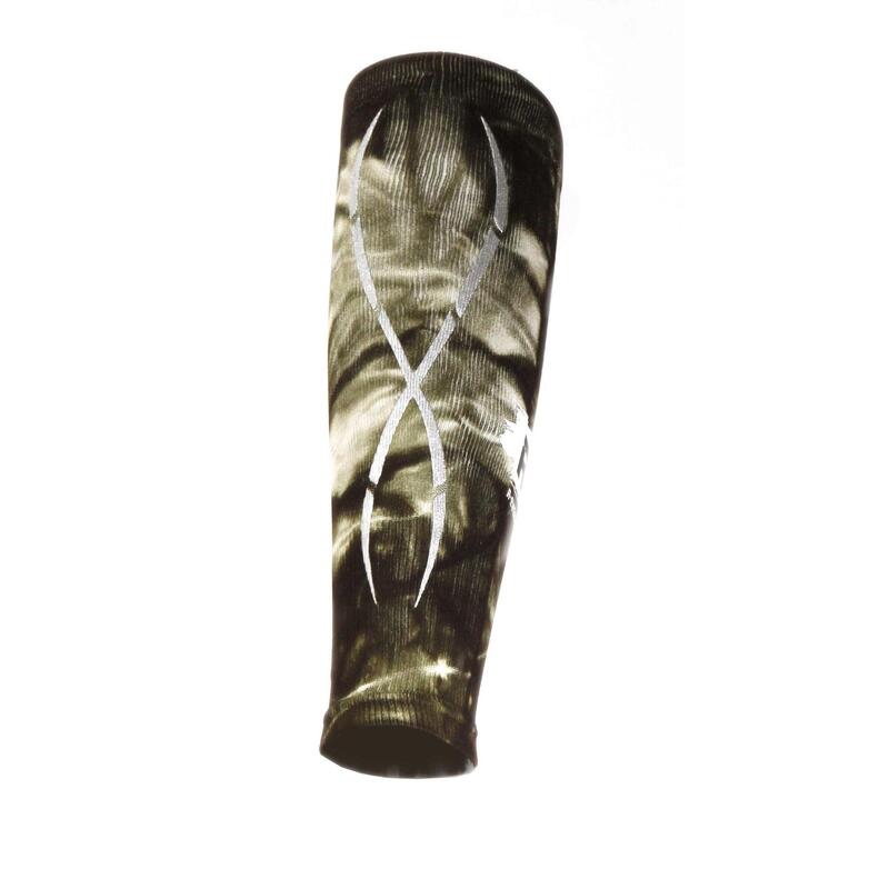 Calf manga perna adultos proteção e compressão Running camuflagem
