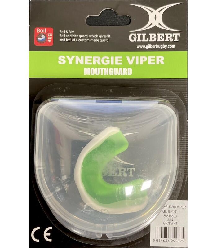 Viper Mouthguard - Green / White - Junior 2/3
