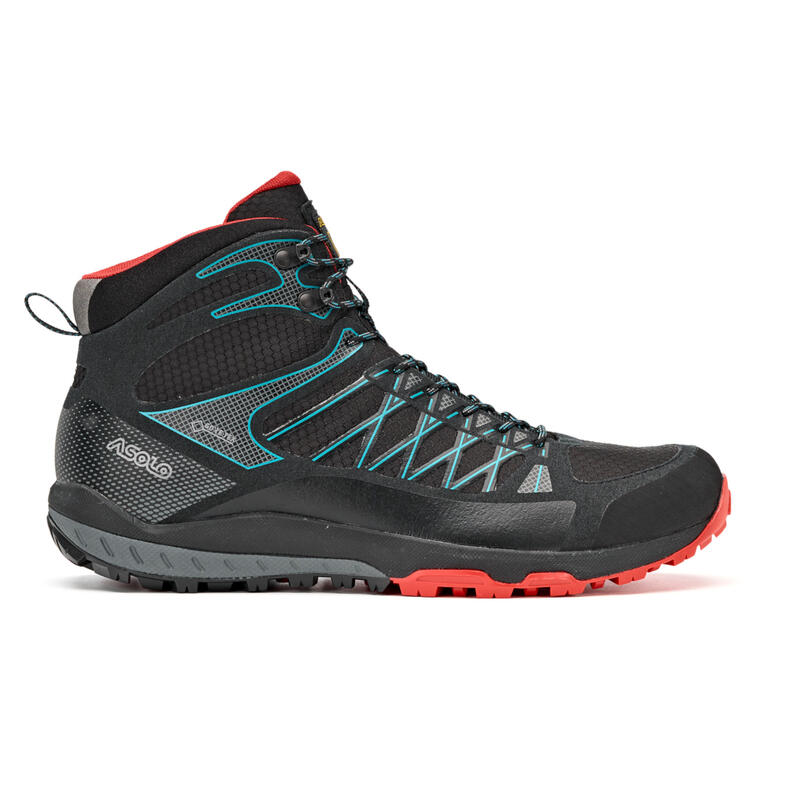 Bocanci Grid Mid Gv Mm 8 Black/Red