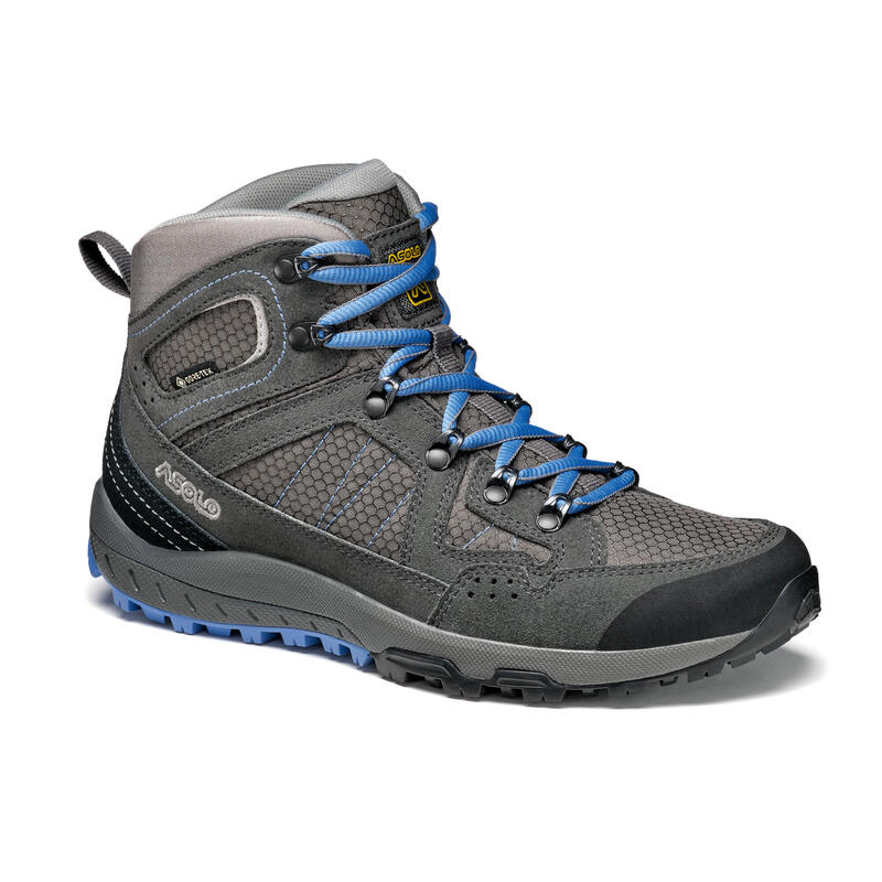 Chaussures de randonnée imperméables femme LANDSCAPE Gore-Tex gris bleu